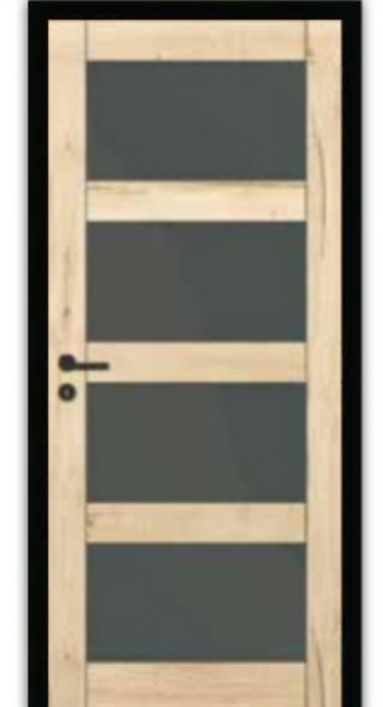 Thys - Realwood hor. nature oak 4-Panel (tubespaan) Zwart