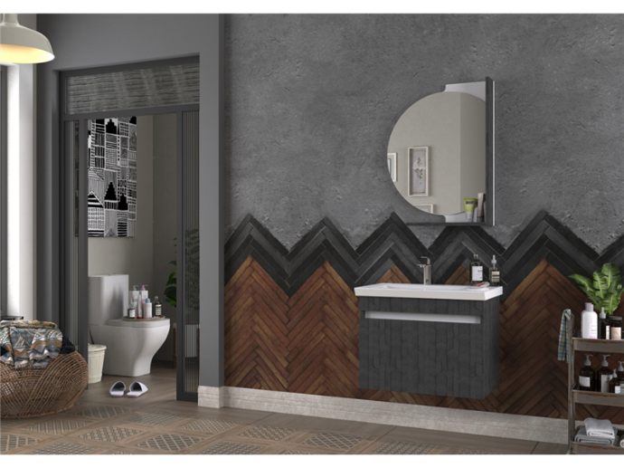 Biani - Badmeubel york 70cm (CASTLE GREY)