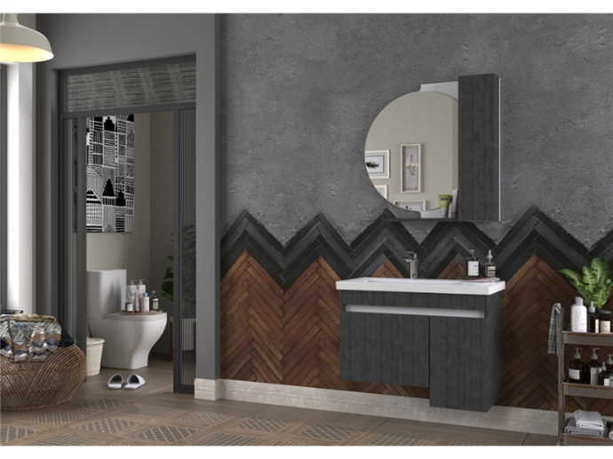 Biani - Badmeubel york 85cm (CASTLE GREY)