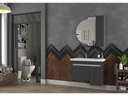 Biani - Badmeubel york 85cm (CASTLE GREY)