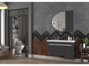 Biani - Badmeubel york 100cm (CASTLE GREY)