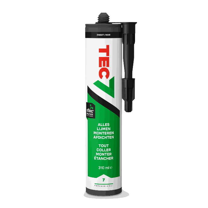 Tec7 zwart (RAL 9004) - patroon 310ml