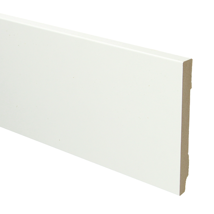 Ppc - MDF plint recht 120x12 wit gefolied (16247)