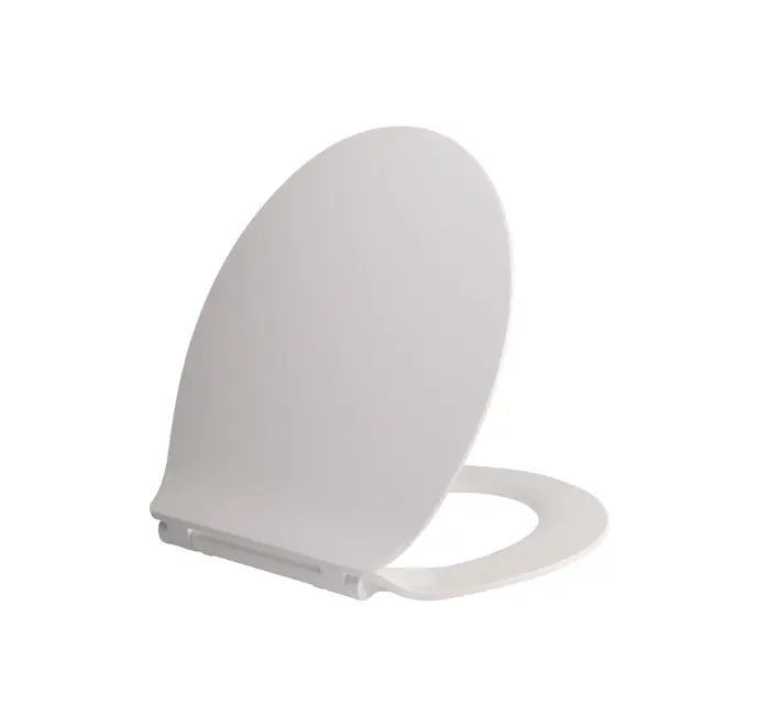 Aloni - Premium wc-zitting - slim design - soft close - quick release - topfix - duroplast - rvs scharnieren - glanzend wit (PM0400)